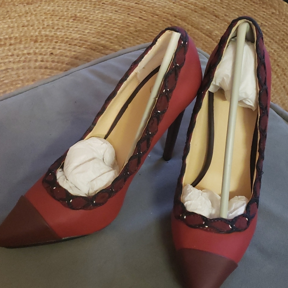 Burgundy heel